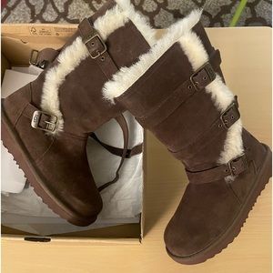 Brand new brown UGG boots for sale- Size 2 in kids- $80